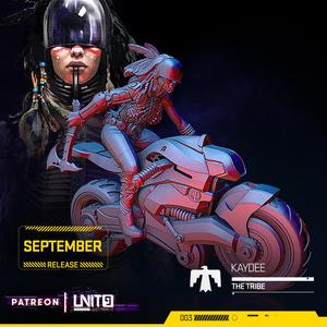 Cyberpunk - Kaydee on motorbike - The Tribe