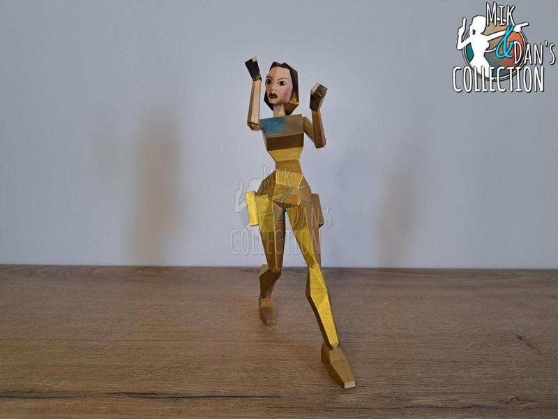 Lara Croft Low Poly - Tomb Raider 1 Gold