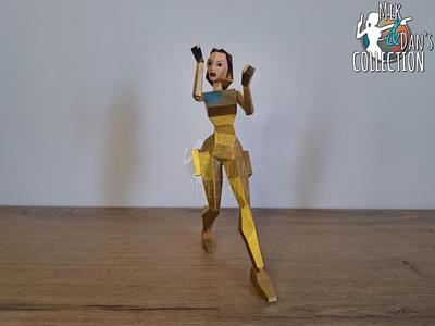 Lara Croft Low Poly - Tomb Raider 1 Gold