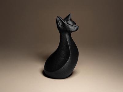 Modern Cat Decor Figure