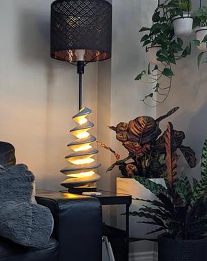 Spiral helix Tree with Embedded LED Slot