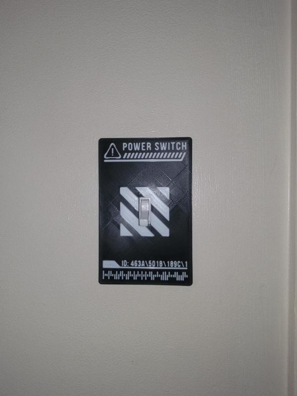 Futuristic Light Switch Cover