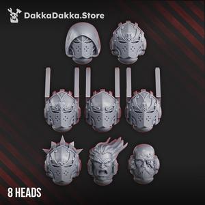 Crimson Wings Tactical Heads Set