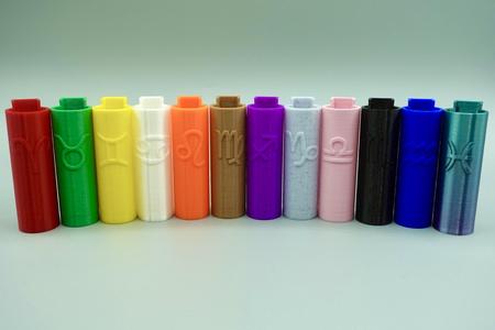 Zodiac Sign Clipper Lighter Cases + Keychains