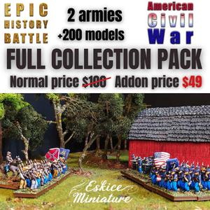 ACW full figurines pack - 15mm for wargame