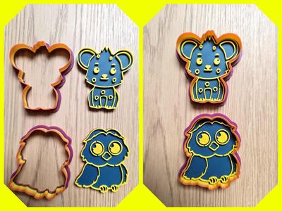 Owl Mouse Cookie Cutter Playdoh Stamp Fun Gift