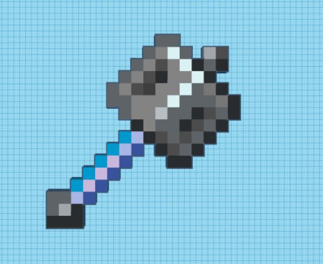 Minecraft Mace (2D)