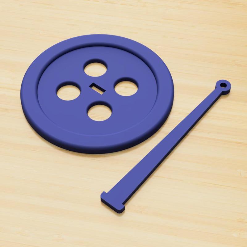 Button yarn cake wrist spinner