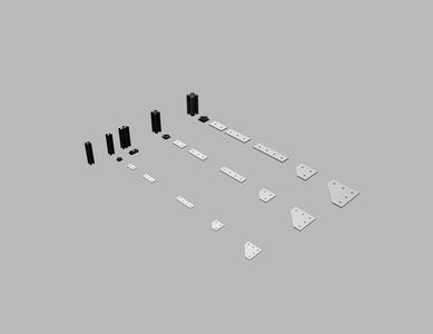Bitfab Parts Library - Aluminum extrusion profile