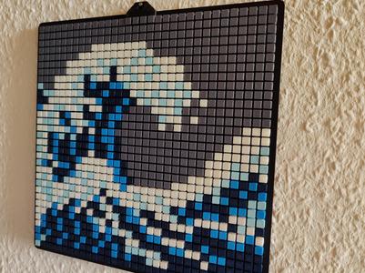 The Wave (Japanese) Pixel Art Puzzle