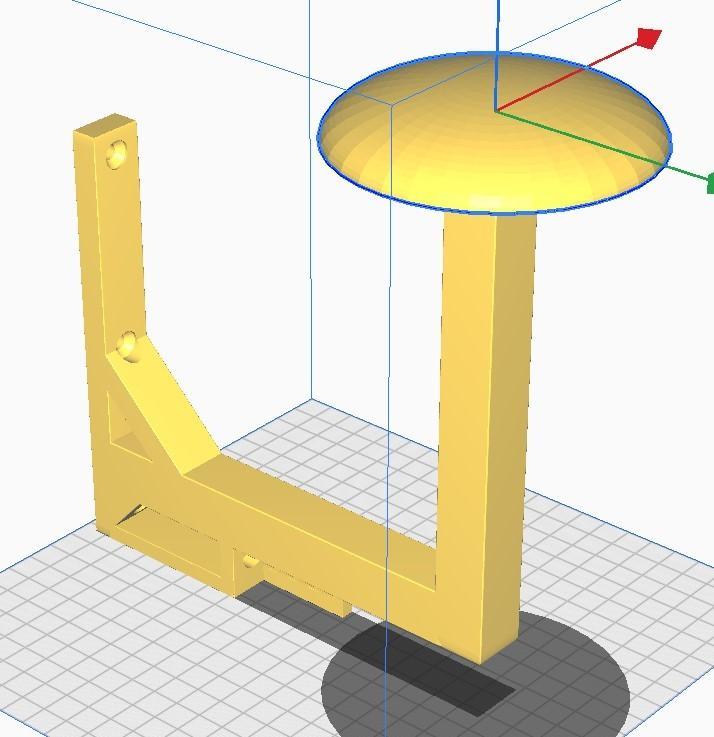 Motorcycle helmet bracket