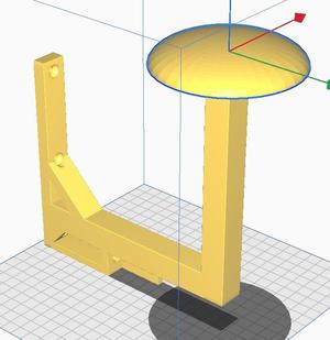 Motorcycle helmet bracket