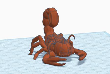 Halloween Pumpkin spider