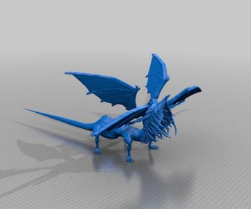 thick printable wings for - Gaping Dragon - Dark Souls