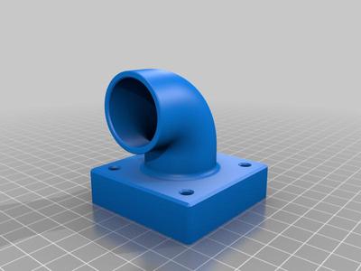 3/4" Conduit 90° Elbow Mount for wall