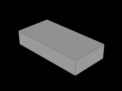 Lego Compatible (3069a.dat) Tile  1 x  2 without Groove