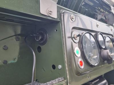 Mounting plate for 12V outlet for Series 2A Land Rover