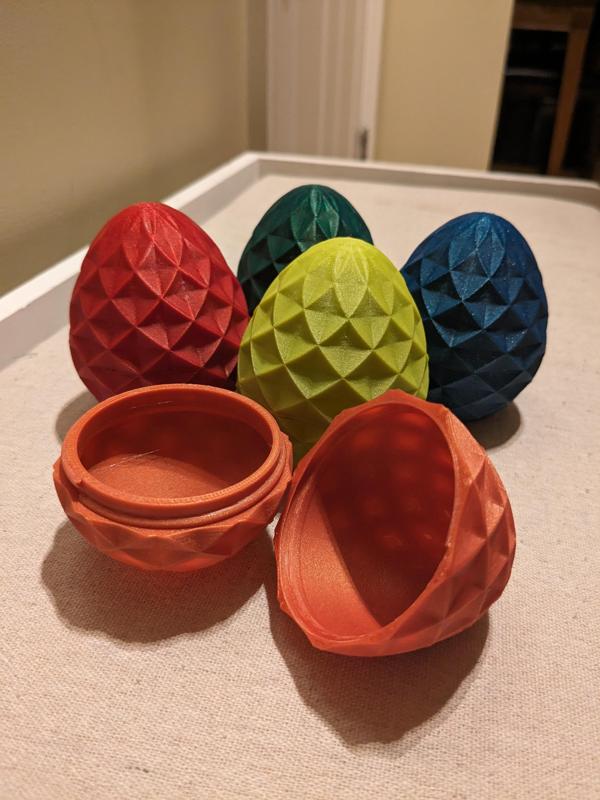 Threaded Crystal Dragon Egg - Large and Small