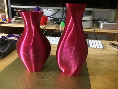 Valentines Heart Vases