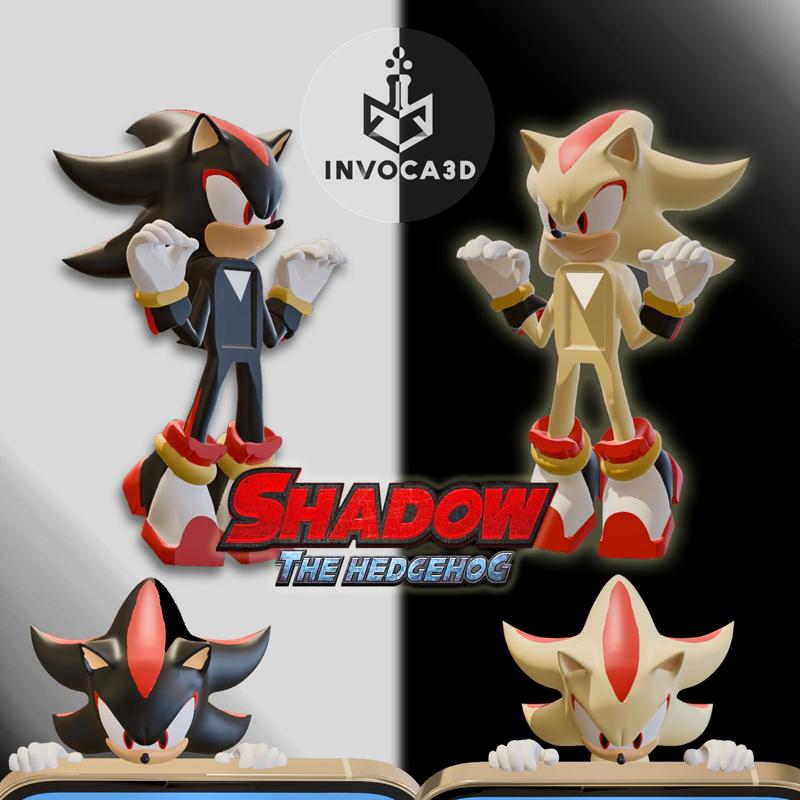 Shadow The Hedgehog - Super Shadow Sonny Angel Hippers – Phone/Laptop Decoration– Sonny Angels - Shadow x Sonic