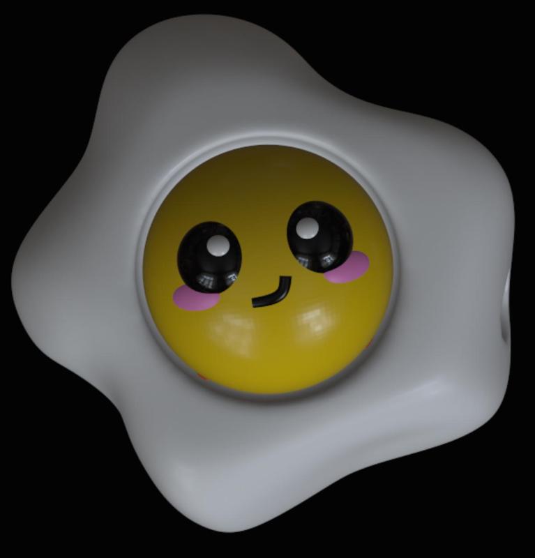 Happy Egg Clicky Fidget and Keychain