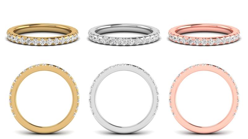 French Setting Diamond Ring