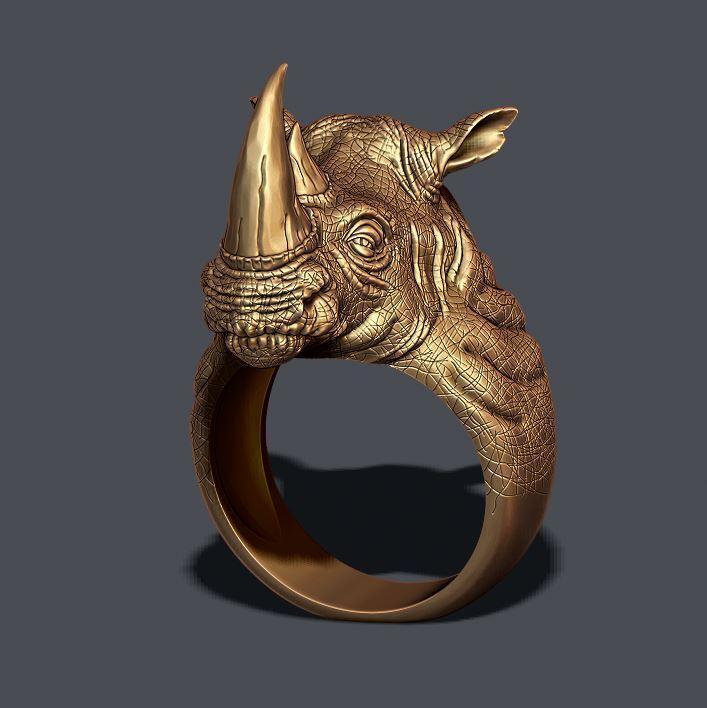 Rhino ring 3D print model