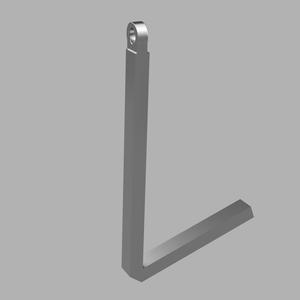 Letter L Greek Style Necklace Amulet