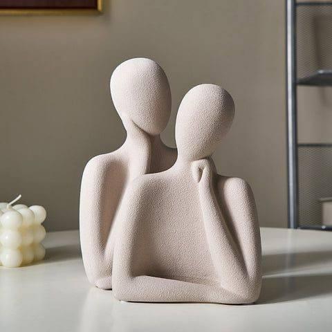 thinker couple candle