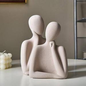 thinker couple candle