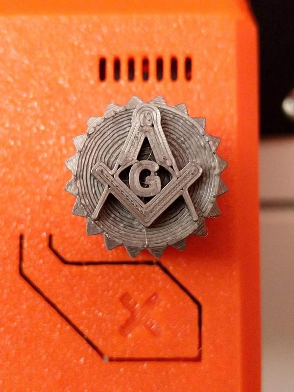 Square and Compass 6mm Knob for Prusa MK3S