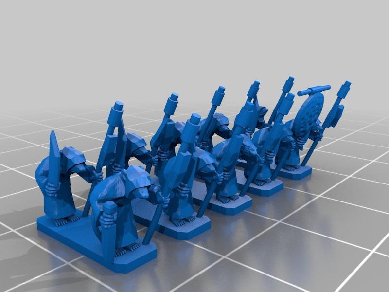 Ratty Blessed Monks for 10mm warmaster