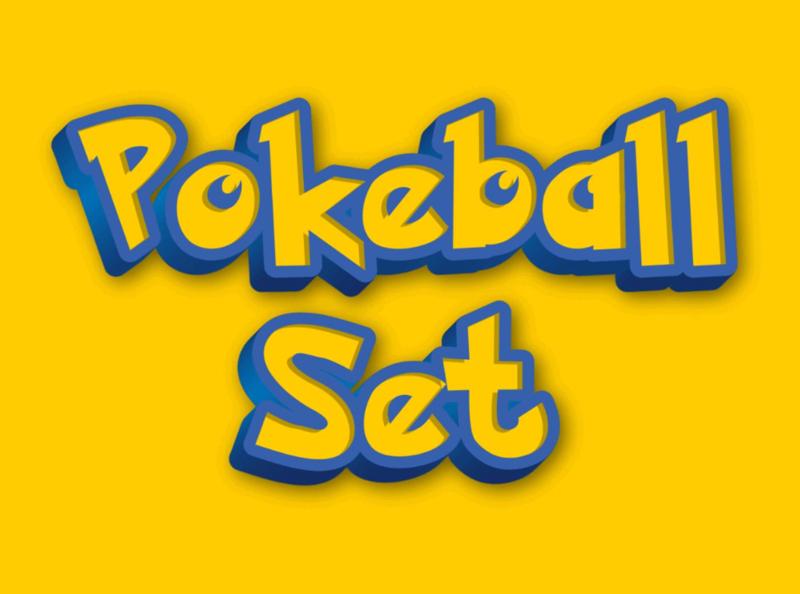 Pokeball Keychain Set