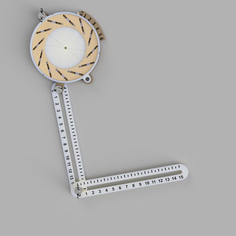 Position Locator Template With Iris Hole Centering Mechanism