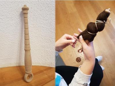 Ring (finger) distaff / Spinnrocken oder Fingerkunkel