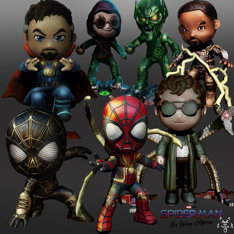 SPIDERMAN no way home STL 7 x 1