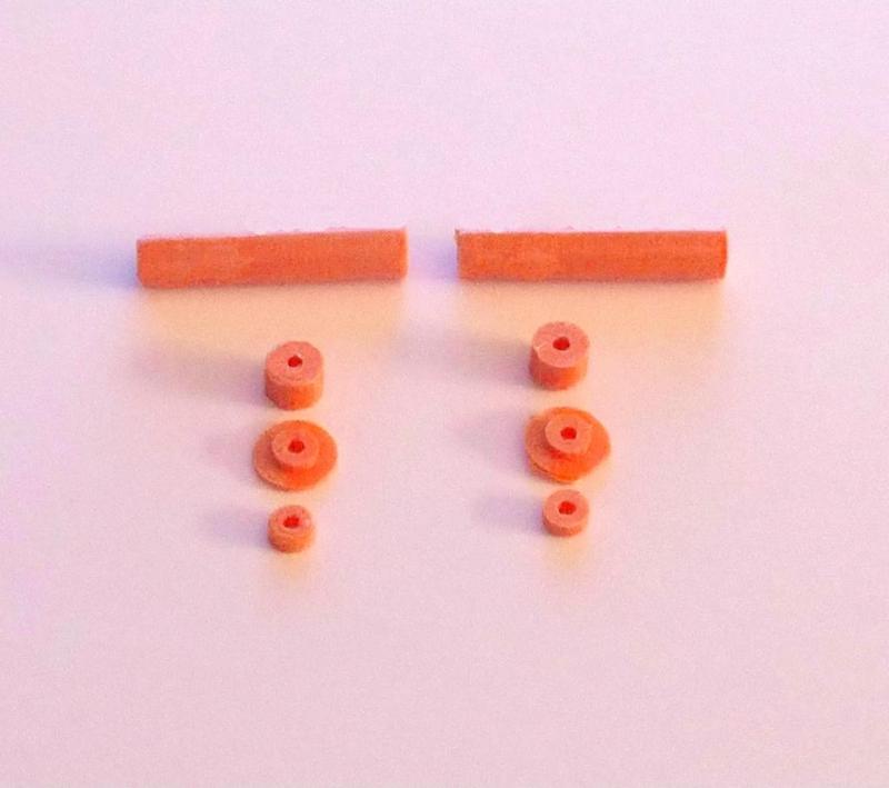 UMX Timber Wheel Stops and Dubro Wheel Axle Insert