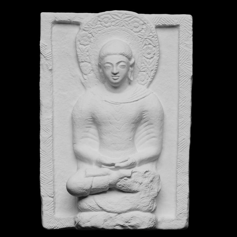Seated Buddha Relief Panel