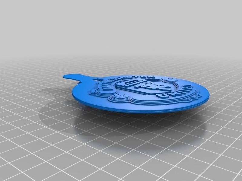 Beer glass Lid holder with Manchester United logo