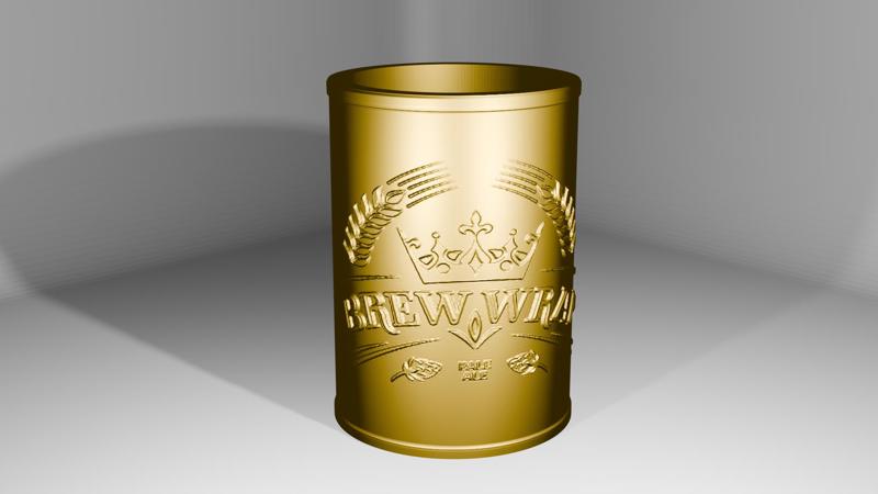 Brew Wrap Beer Can Koozie