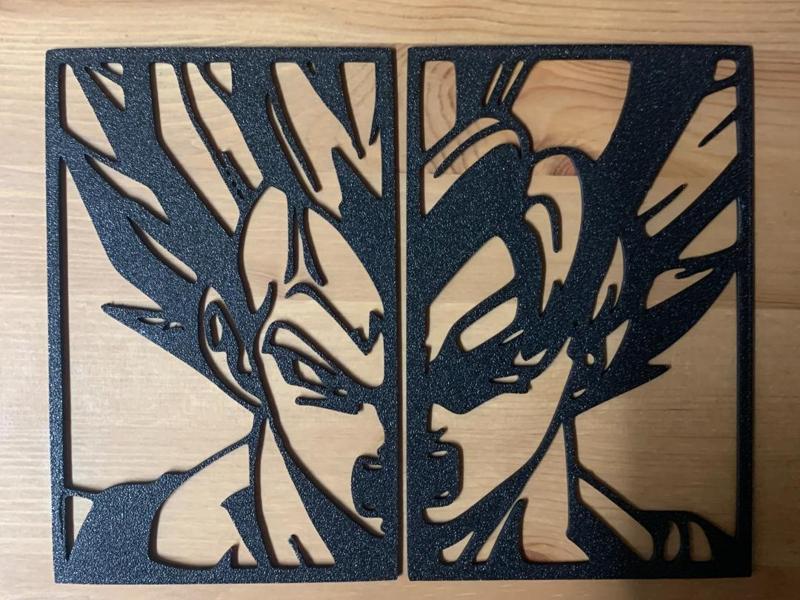 saiyan warrior wall art 