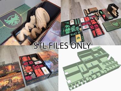 STL Files for Dune: War for Arrakis (& Expansions) board game insert