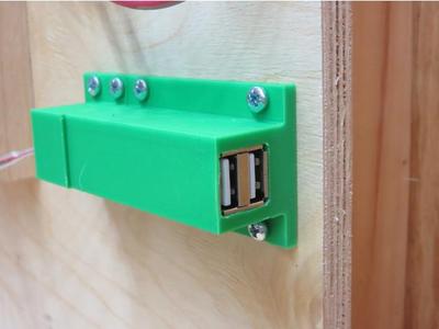 Case for duel USB power supply