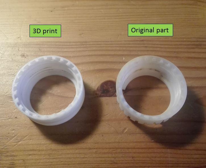 Tapón roscado para grifo cisterna