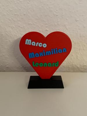 einfaches Herz mit Ständer