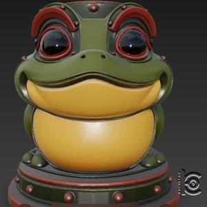Steampunk Frog Mug - 3D Printable Model