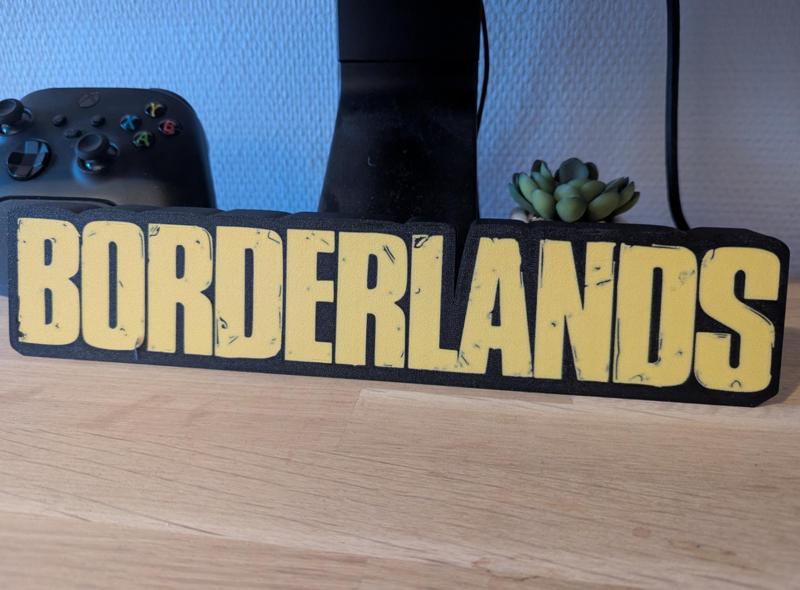 Borderlands Desk Sign