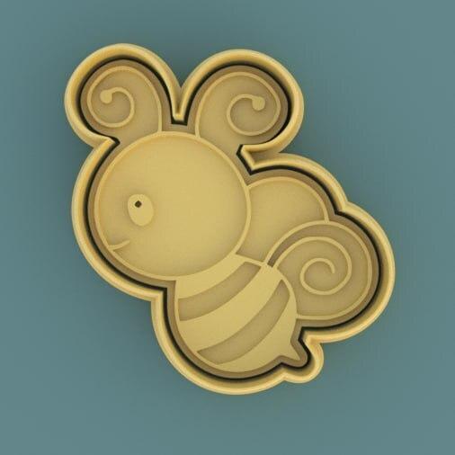 cutter + bee cutter + stamp / bee cutter + stamp