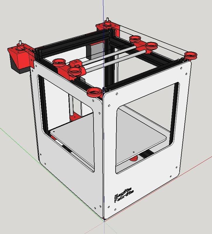 Magikis Fabrikis 0.7 - H-Bot 3D printer for under $300