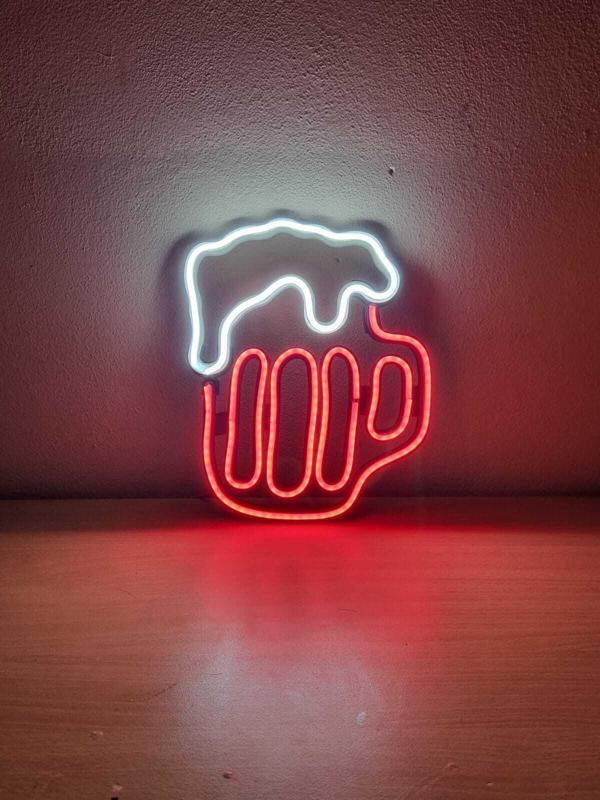 Beer glass with foam (Base for neon sign). READ CAREFULLY THE DESCRIPTION